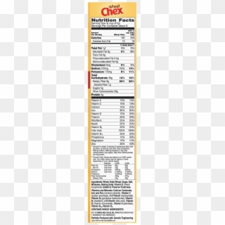 2 Pack Wheat Chex Cereal 14 Oz - Nutrition Facts Clipart