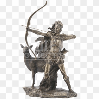 The Goddess Of Hunting And Wilderness Statue - Greek Goddess Artemis Sculpture Clipart