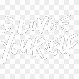 #love #loveyourself #white #words #quote #whitetheme - Love Yourself Overlay Clipart