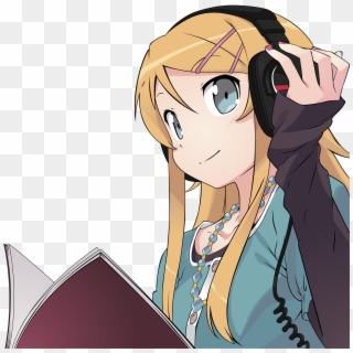 Is This Your First Heart - Anime Girl With Headphone Clipart