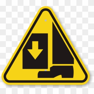 International Crushing Of Toes/foot Hazard Iso Sign, - Safety Sign Hand Clipart