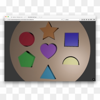It Is A Basic Shape Sorter Game And I Have So Far Made - Heart Clipart
