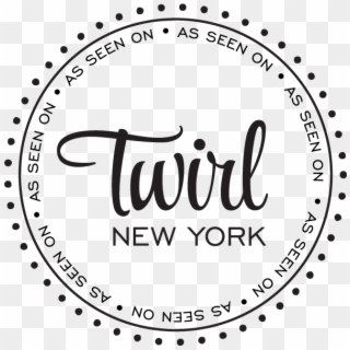 Twirl New York Badge - Black And White Compass Vector Clipart