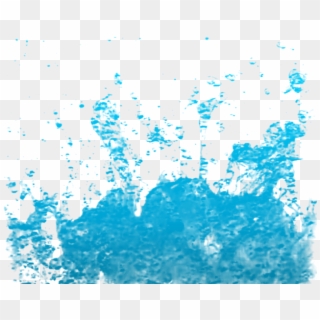 Blue Water Splash Clipart Background Sea Cartoon - Background Blue Splash Vector Png Transparent Png