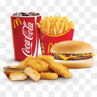 Mcdonald's Sells Out - Cheeseburger And Chicken Nuggets Clipart