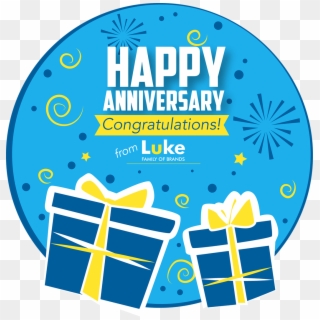 Happy Anniversary From Luke Oil Gift Card Clipart