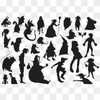 Cartoon Characters Silhouette - Cartoon Character Silhouette Clipart
