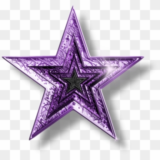 Pink And Star Vector Royalty Free Library - Purple Stars Clip Art - Png Download