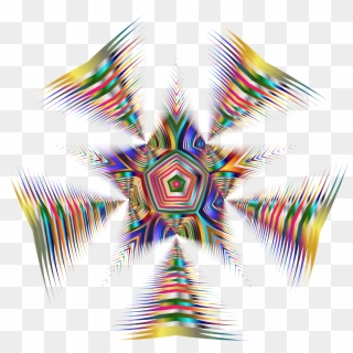 Big Image - Psychedelic Star Png Clipart