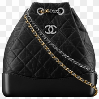 Chanel Black Gabrielle Backpack Bag - Hobo Bag Clipart