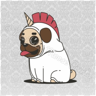 Dog Clipart Unicorn - Unicorn Pug - Png Download