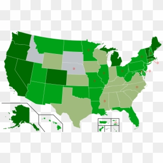 Decriminalization Of Non-medical Cannabis In The United - States With Medical Marijuana Clipart