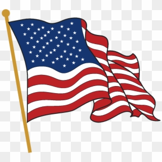 American Flag Waving Png - American Flag Flying Clipart Transparent Png
