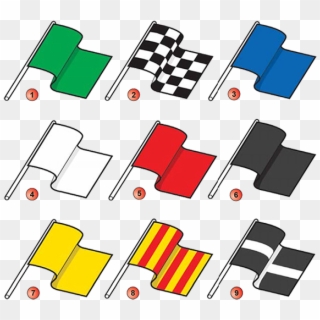 Flags In Racing Clipart