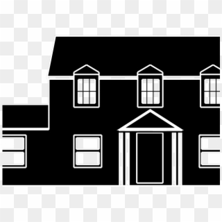 Mansion Clipart 3 House - Buildings Home Clipart Black And White - Png Download