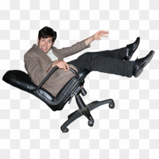 Cutout - Falling From Office Chair Clipart