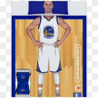 Stephen Curry Reversible Blanket & Pillow Case Set - Kobe Bryant Bedding Clipart