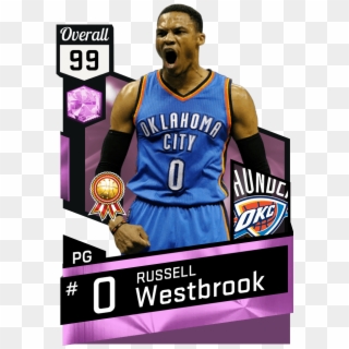 Pink Diamond Russell Westbrook , Png Download - Nba 2k17 Card Generator Clipart