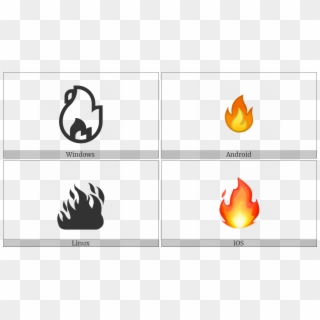 Fire On Various Operating Systems - Fire Unicode Symbol Clipart