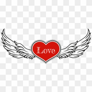 Rocker Heart With Wings Png Clipart Pictureu200b Gallery - Heart With Wings Png Transparent Png
