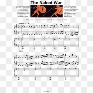 The Naked War - Sheet Music Clipart