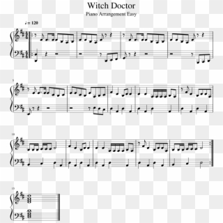 Witch Doctor Sheet Music 1 Of 1 Pages - You Can Become A Hero Guitar Tab Clipart