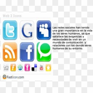 De Las Redes Sociales - Social Networking Icons Clipart