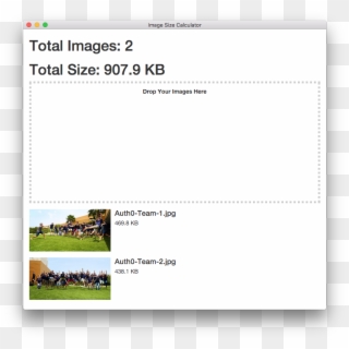 Image Size Calculator App Angular2 Electron - Drag And Drop Electron Ide Clipart
