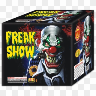 Freak Show - Scary Clown Smoking A Cigarette Clipart