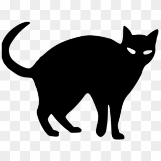 Black Cat Clipart Logo Black - Black Cat Easy Drawing - Png Download