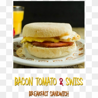 Bacon Tomato Swiss Breakfast Sandwich ~ Alisha Enid - Fast Food Clipart