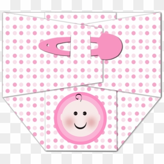 Baby Diaper Transparent Image - Girl Baby Diaper Png Clipart