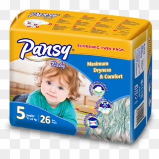 Pansy Baby Diapers - Box Clipart
