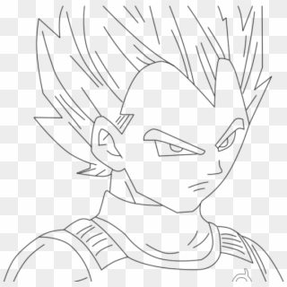 Ssgss Vegeta Coloring Pages 5 By Alexandria - Line Art Clipart