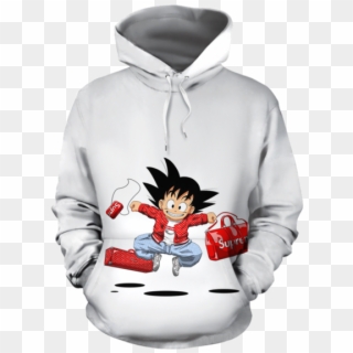 Dragon Ball Z Supreme Bag Red Shirt Son Goku White - Axolotl Hoodie Clipart