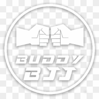 Buddy Bjj Logo White Dropshadow V01 - Emblem Clipart