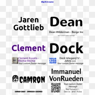 Name Badge Insert Templates 133680 - Poster Clipart