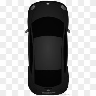 Car Top View Transportation Free Black White Clipart - Shoulder Bag - Png Download