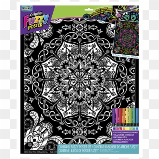 16″x 20″ Fuzzy Posters Mandala Kaleidoscope - Color In Fuzzy Posters Clipart