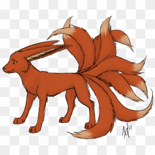 Karene The Tailed - Nine Tail Fox Clipart - Png Download