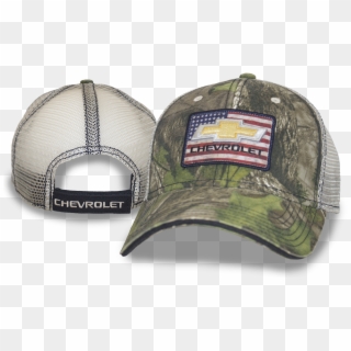 Camo Hat American Flag Gold Bowtie Chevrolet Patch - Baseball Cap Clipart