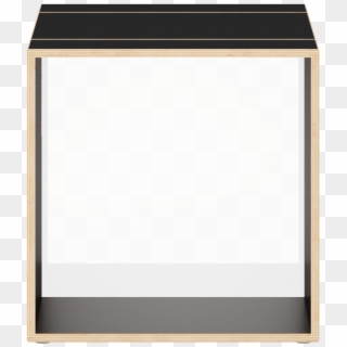 Black Cube With Glossy Transparent Acrylic Glass Opal - Wood Clipart