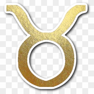 Taurus Gold Sign Vinyl Sticker - Emblem Clipart