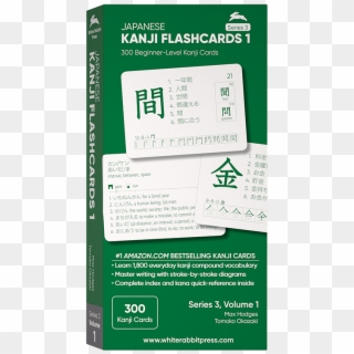 Japanese Kanji Flashcards, Series 3 Volume - White Rabbit Flash Cards Clipart