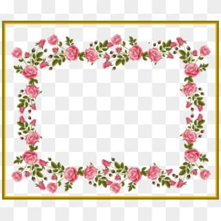 Appealing Pinkroses Scrapbooking Album Flower Frame - Vintage Rose Rose Vine Clipart