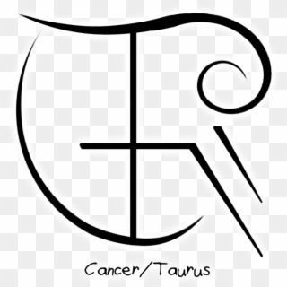 “cancer/taurus” Sigil - Line Art Clipart
