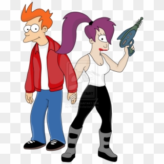 Leela And Fry - Futurama Fry Leela And Bender Clipart
