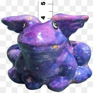 Frog With Purple Wings Clipart
