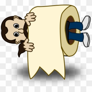 Toilet Roll Paper Man Rolled - Man In A Roll Clipart
