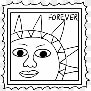 Vector Stamp - Postage Stamp Clip Art Black And White - Png Download